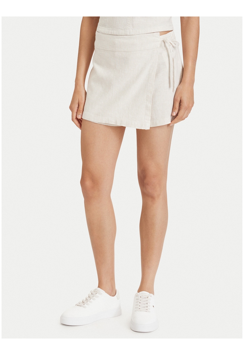 Fusta-Pantalon cu talie medie -