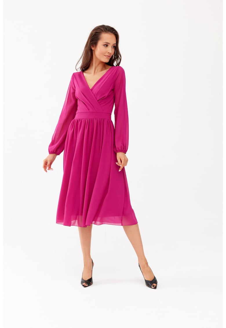 Rochie midi evazata Sivney