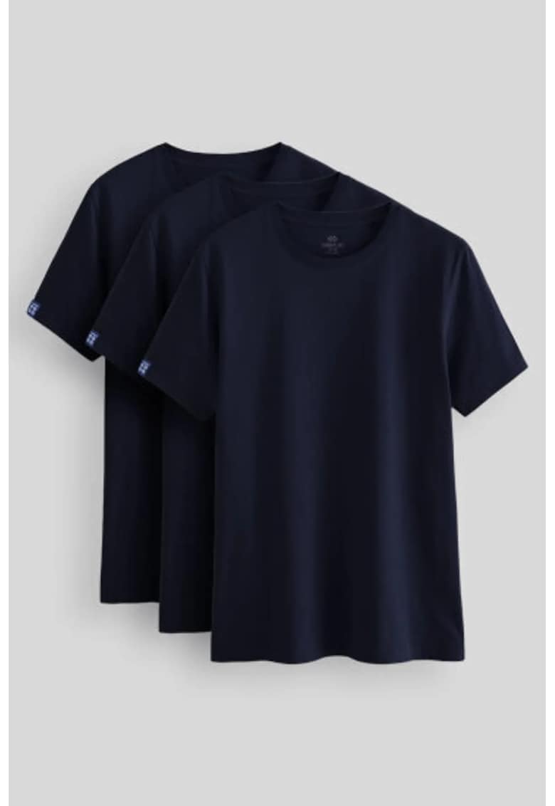 Tricou Comfort Fit - elastic - bumbac 94 - Bleumarin