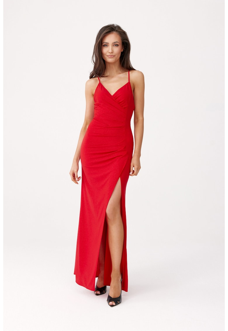 Rochie fara maneci cu slit lateral