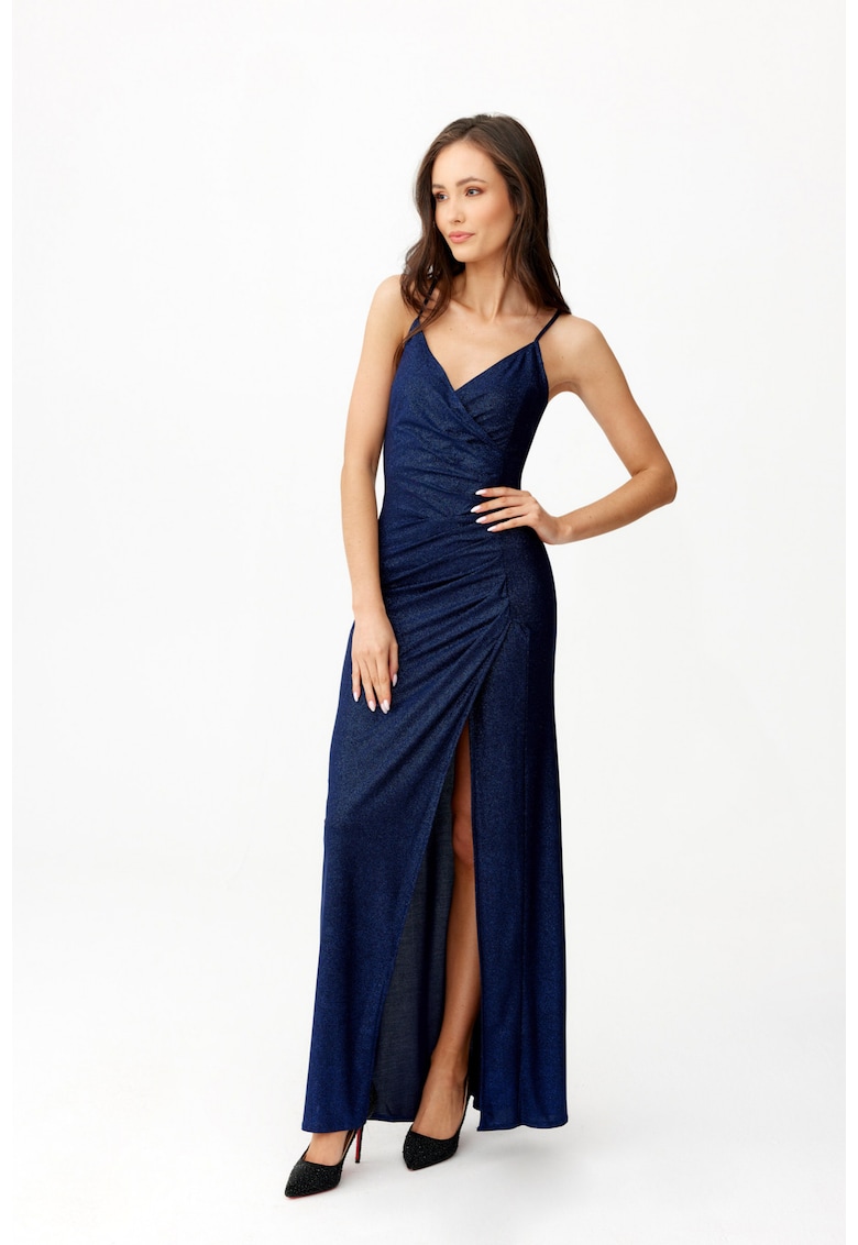 Rochie cu decolteu in V si slit lateral