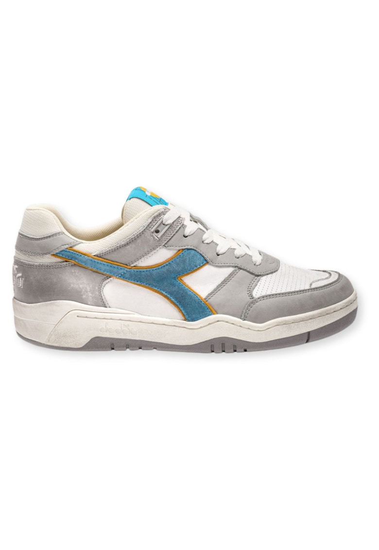 Pantofi sport din piele si piele intoarsa Retro -