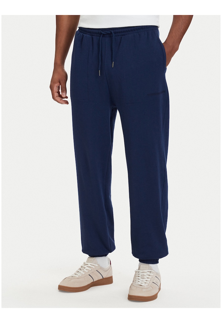 Pantaloni de trening regular fit cu talie elastica - snur si mansete elastice