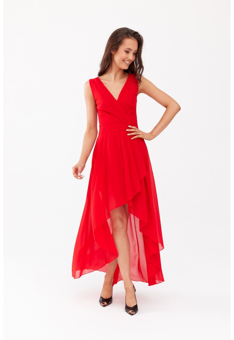 Rochie Nelly cu croiala asimetrica