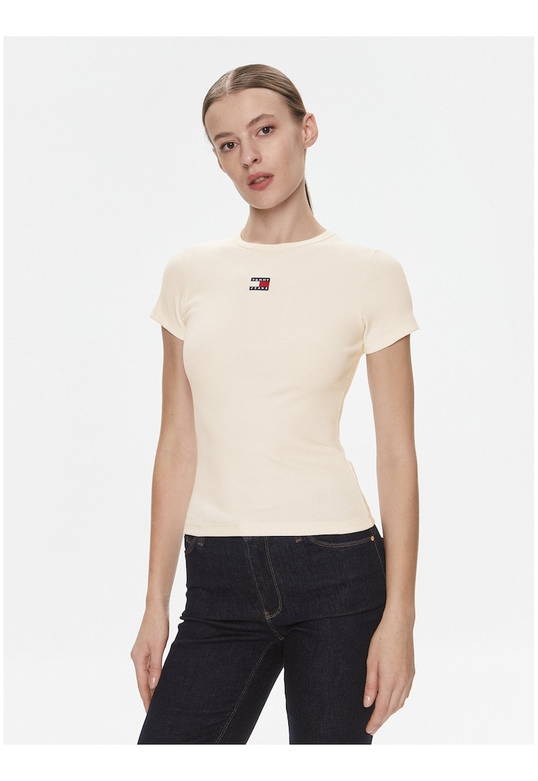Tricou slim fit cu logo