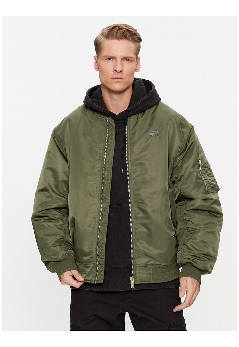 Geaca bomber cu fermoar -