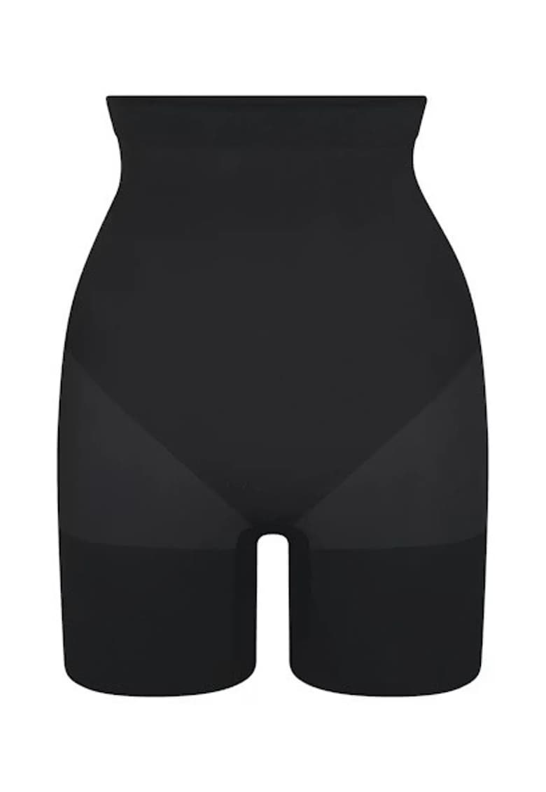 Lenjerie modelatoare - pantaloni fara bretele - talie inalta - negru - textil