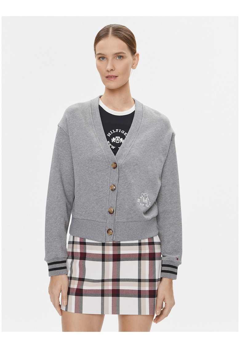 Cardigan in V cu nasturi -