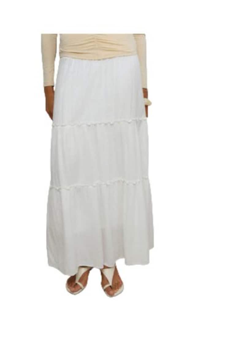 Fusta maxi - alb - dama -