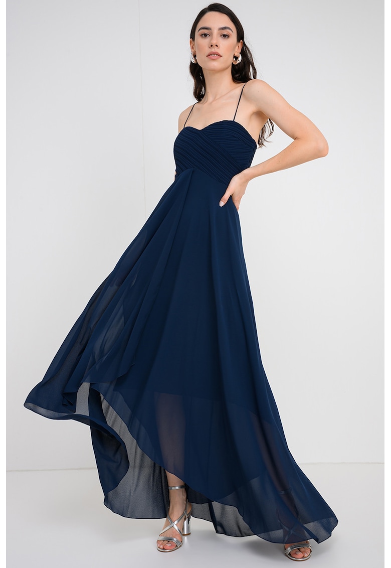 Rochie maxi cu decolteu sweetheart - Albastru ultramarin