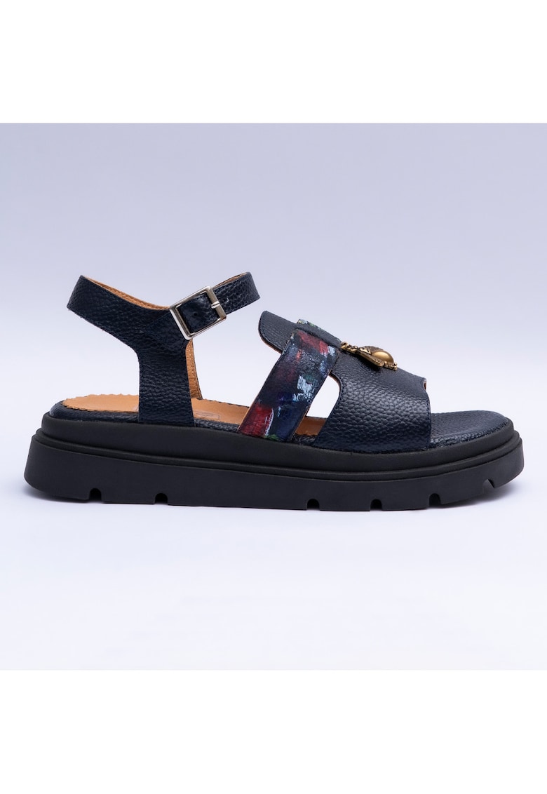 Sandale dama cu accesoriu - bleumarin - Bleumarin