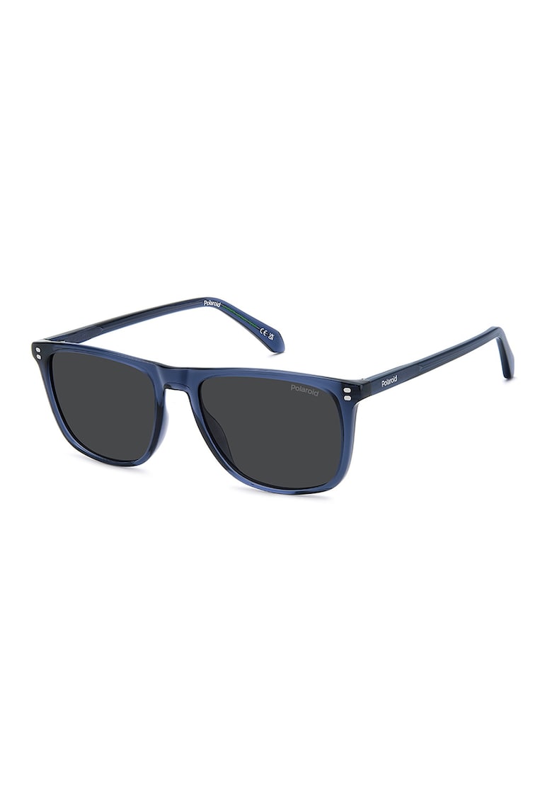 Ochelari de soare dreptunghiulari cu lentile polarizate - Bleumarin