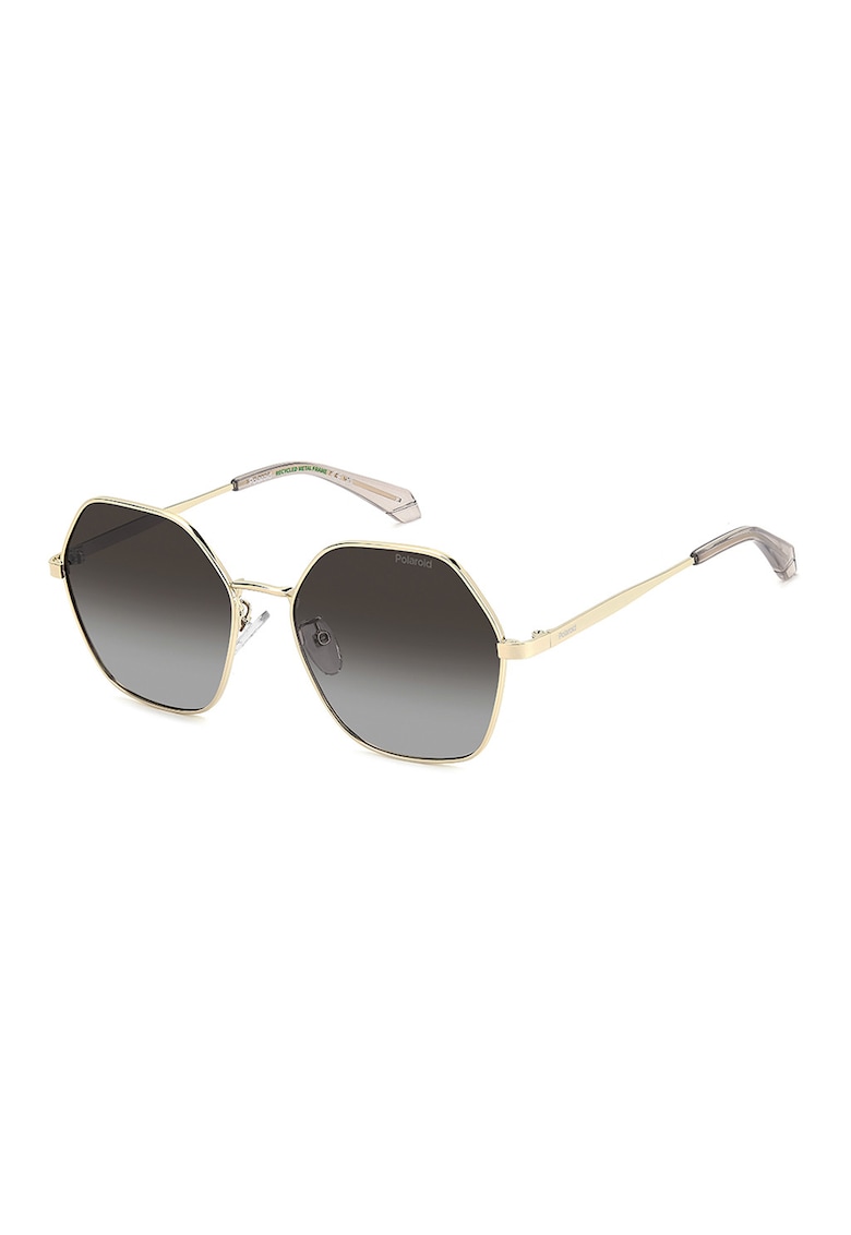 Ochelari de soare hexagonali polarizati - Auriu