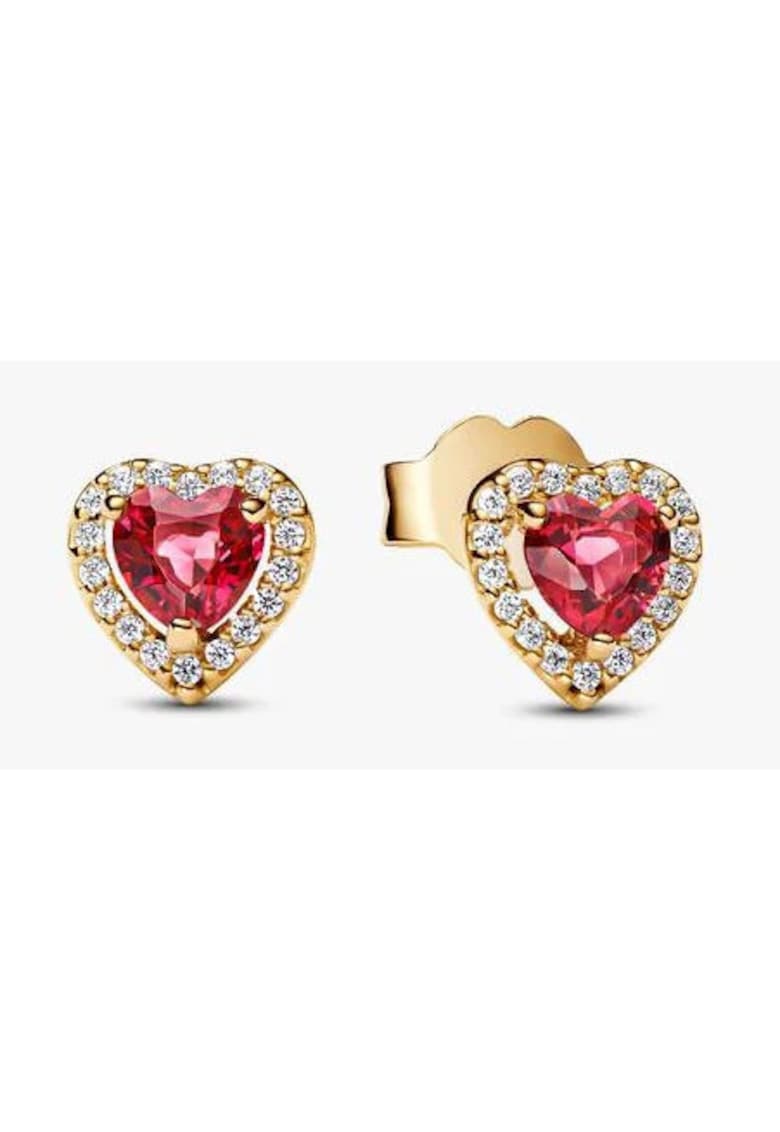 Cercei tip inima Cristal pave Zirconiu