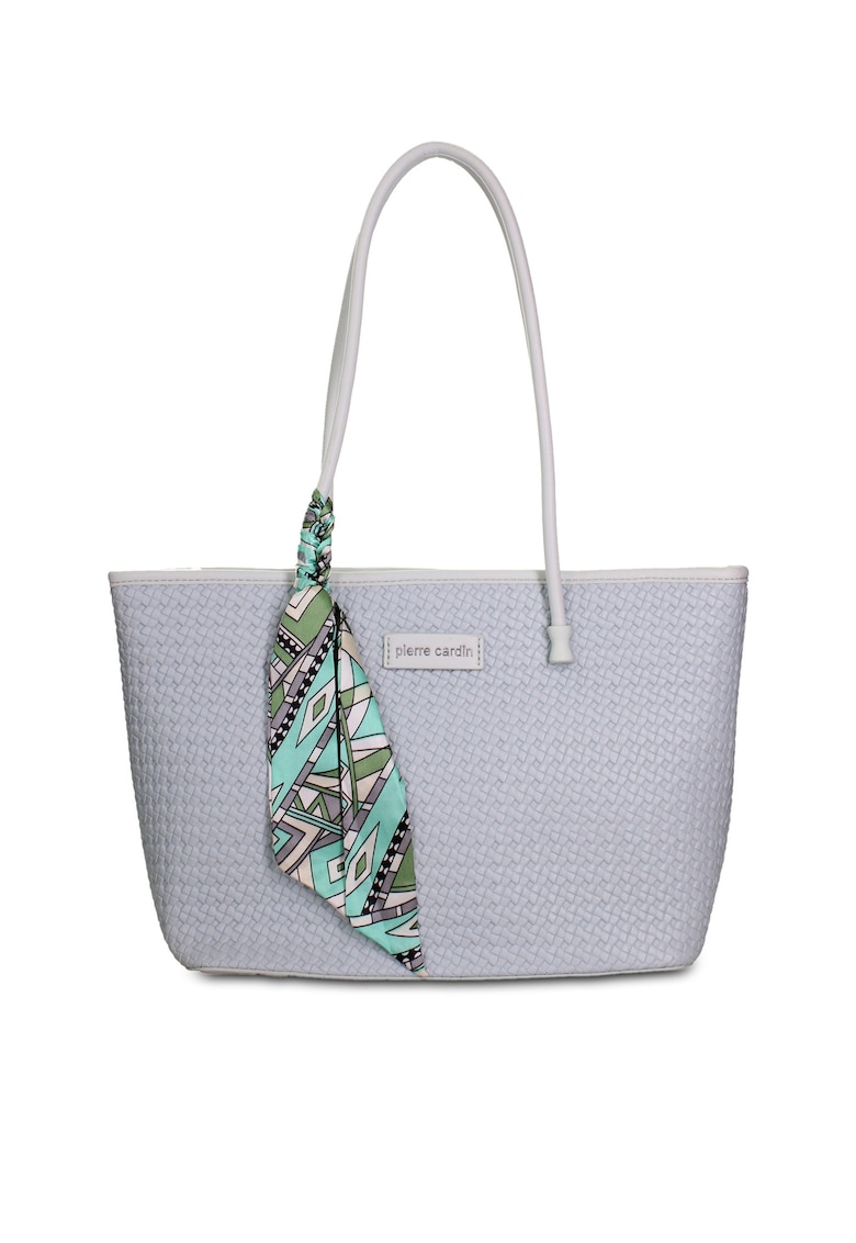 Geanta shopper de piele ecologica cu accesoriu esarfa Emberly Pro