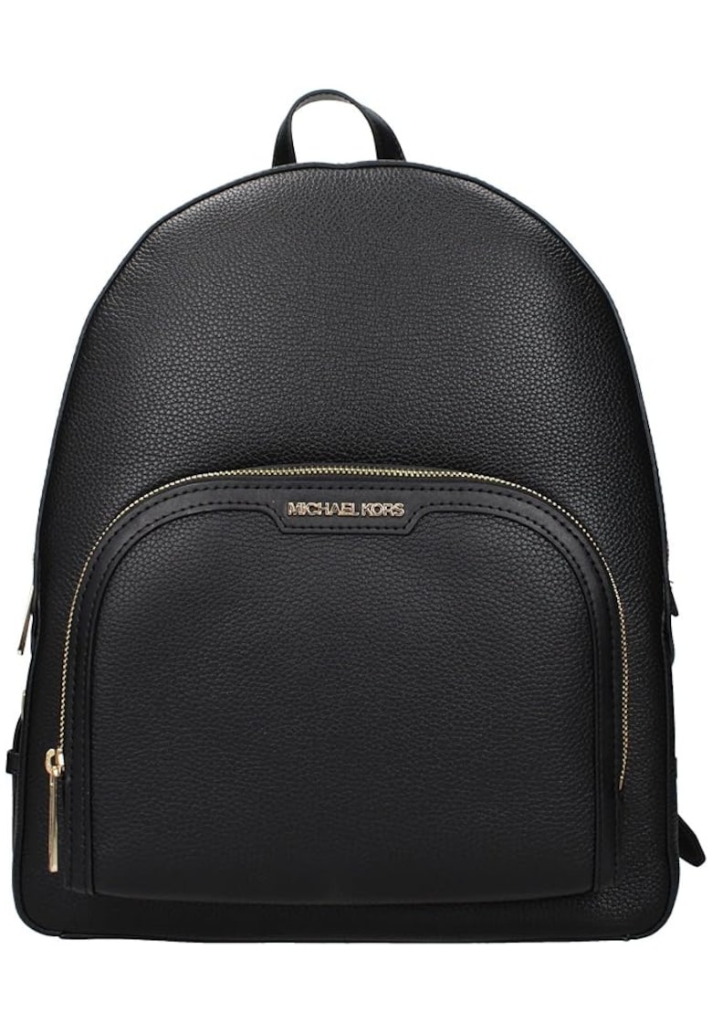 Rucsac cu fermoar si logo - Negru