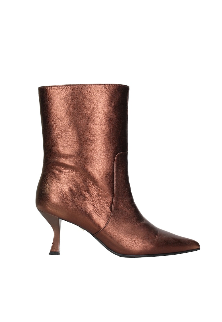 Ghete cowboy cu toc Celeste Chic - Bronz