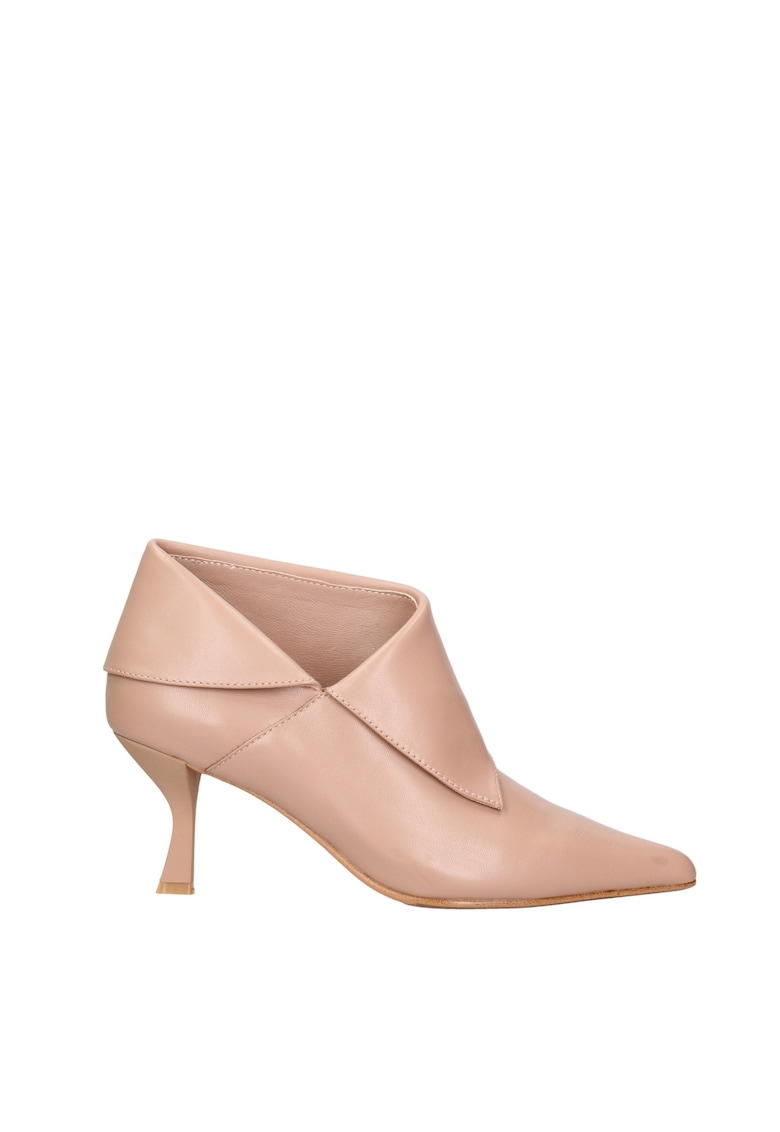 Botine din piele cu varf ascutit Edera Elite
