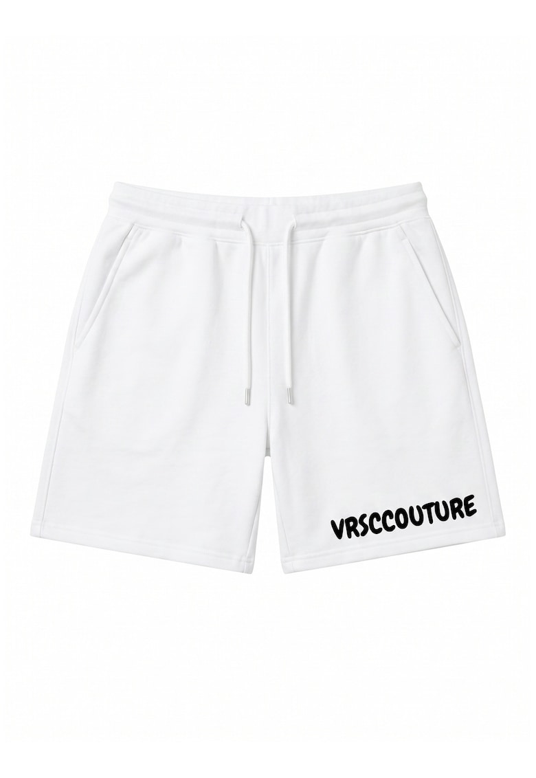 Pantaloni scurti cu imprimeu logo Nyxos Nova - Alb