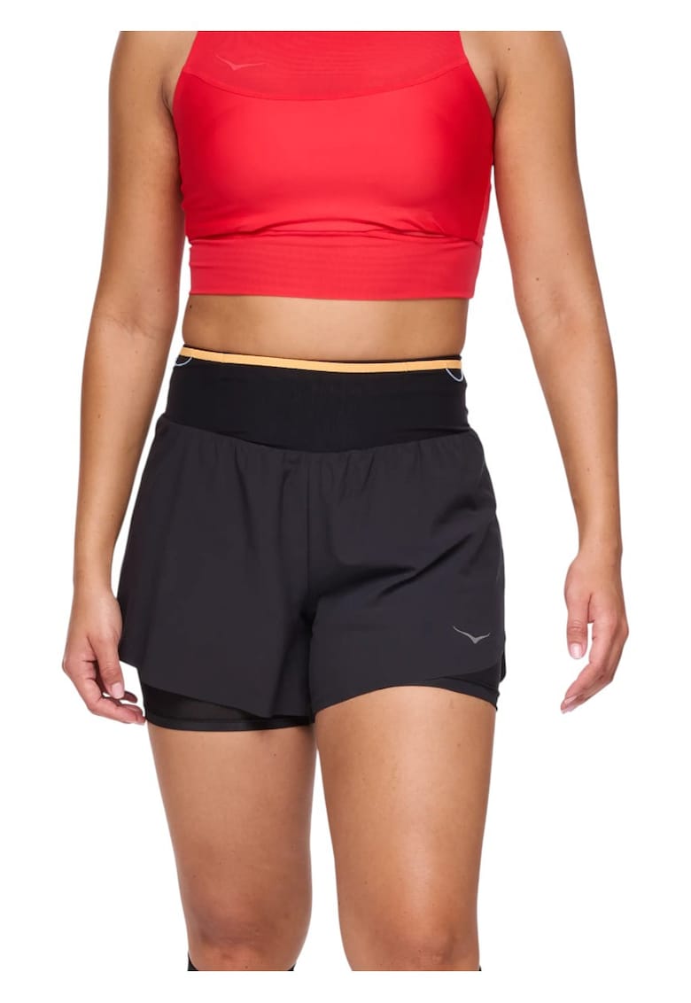 Sort alergare dama Skyglide Trail SS 2025 - Negru/Bej