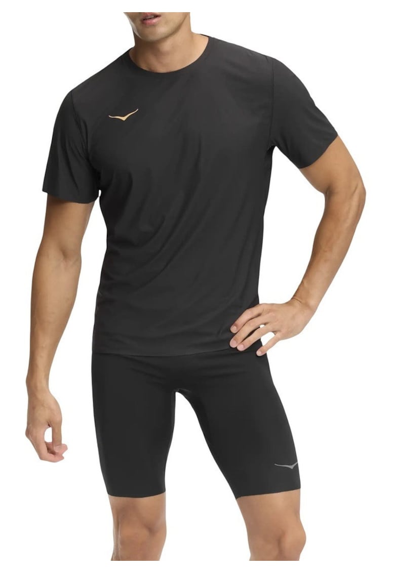 Tricou alergare barbati Airolite Short Sleeve 2.0 FW 2025 - Negru/Auriu