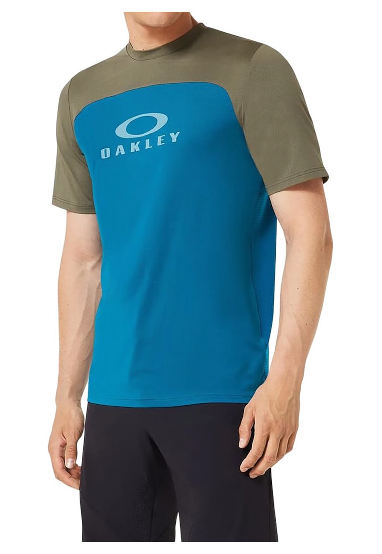 Tricou ciclism barbati Free Ride Rc FW 2025 - Verde/Albastru