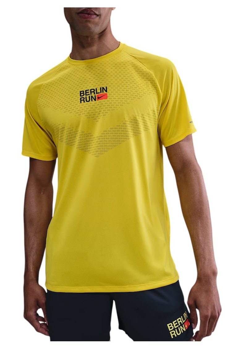 Tricou alergare barbati Stride Berlin - Galben