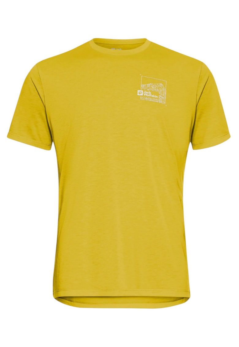 Tricou tehnic barbati Vonnan Graphic FW 2025 - Galben