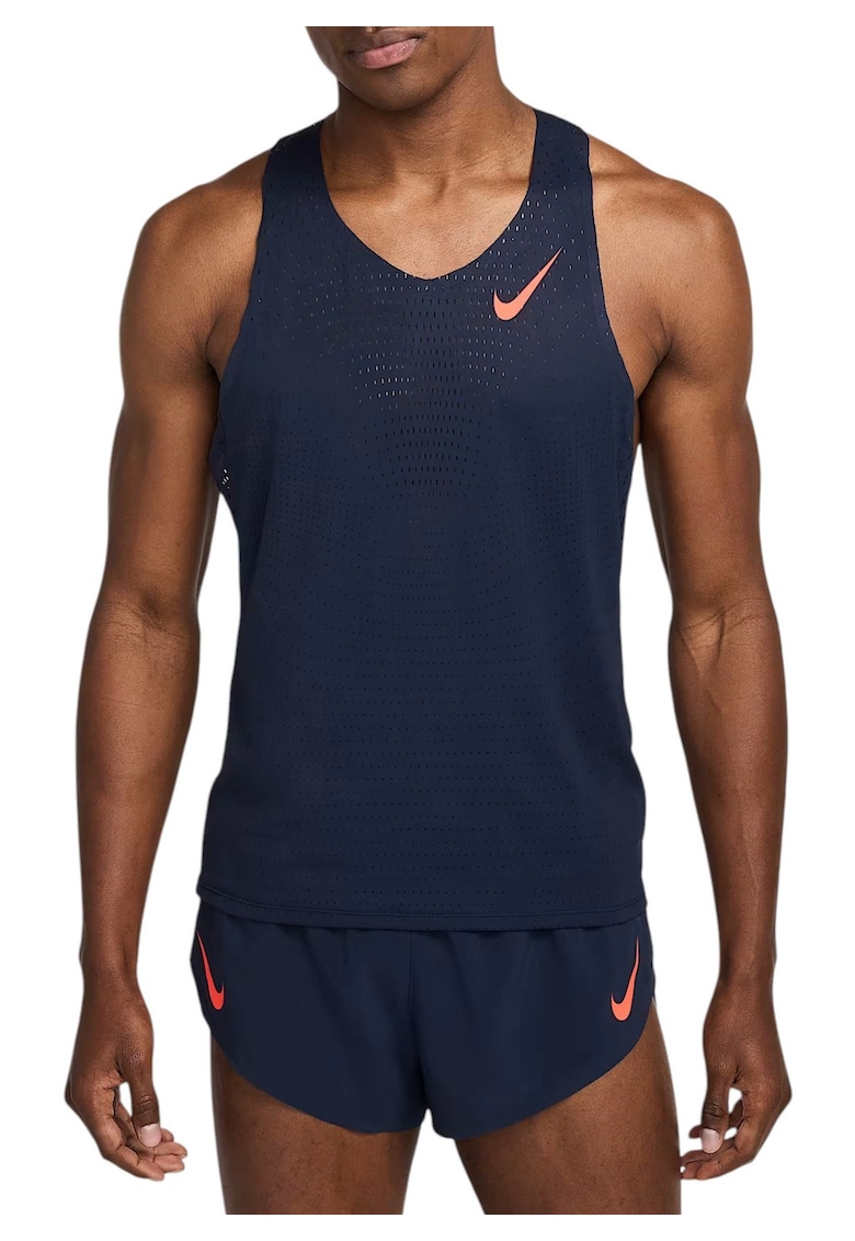 Maiou alergare barbati AeroSwift Dri-FIT ADV SS 2025 - Roz/Bleumarin