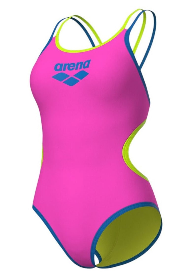 Costum inot dama One Double Cross SS 2026 - Roz/Albastru