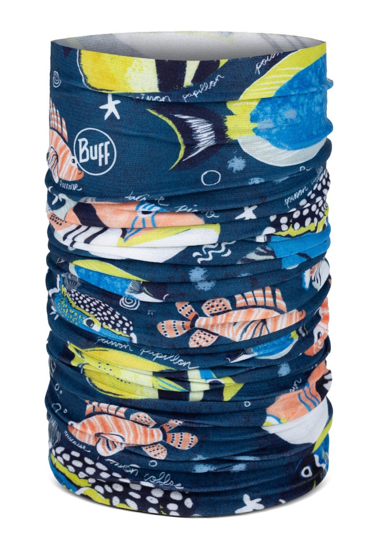 Bandana Coolnet UV - HUAMBI NAVY - culoare multicolor - multisport - pentru copii - marime universala
