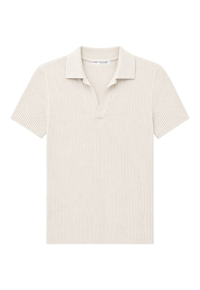 Bluza dama - guler polo - piatra naturala - tricotaj poliamida -