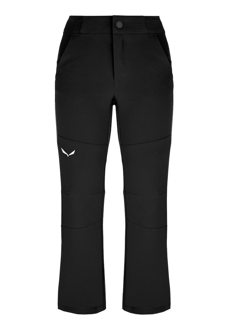 Pantaloni trekking copii Puez Durastretch-Negru-140
