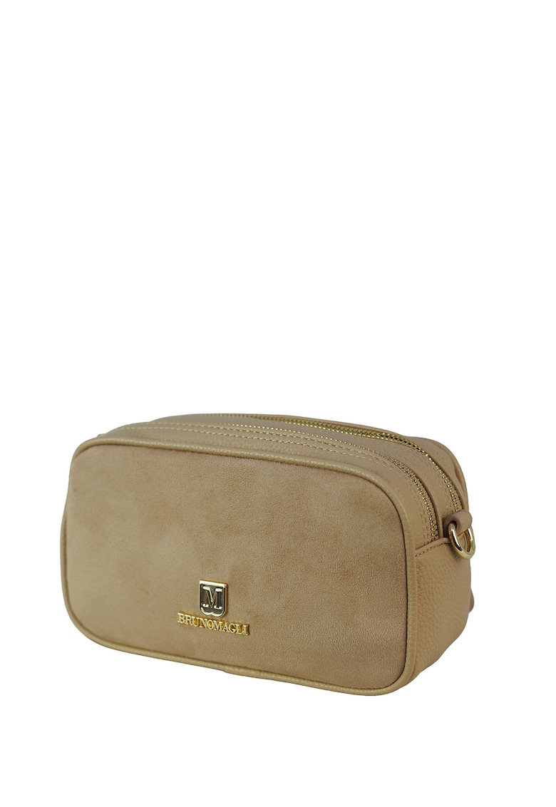Geanta crossbody cu 2 compartimente Rita - Bej