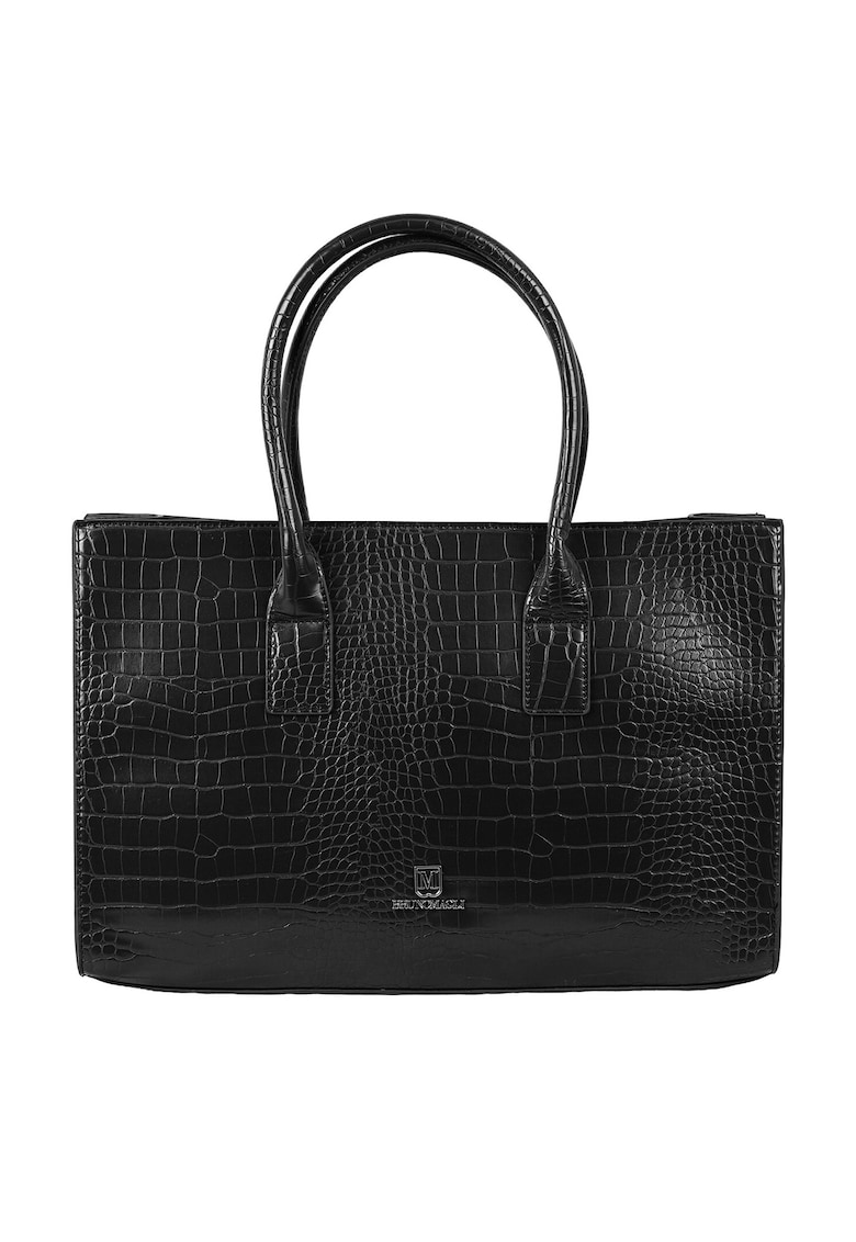 Geanta shopper de piele ecologica Dames - Negru