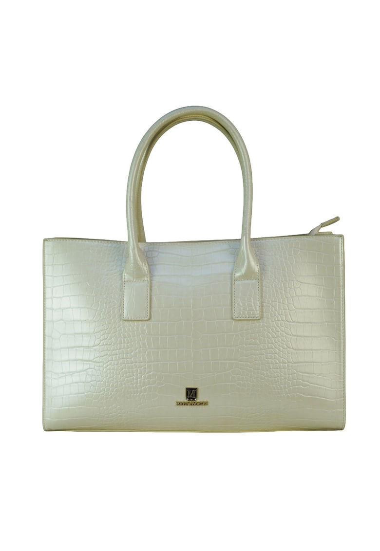 Geanta shopper de piele ecologica Dames - Verde pal