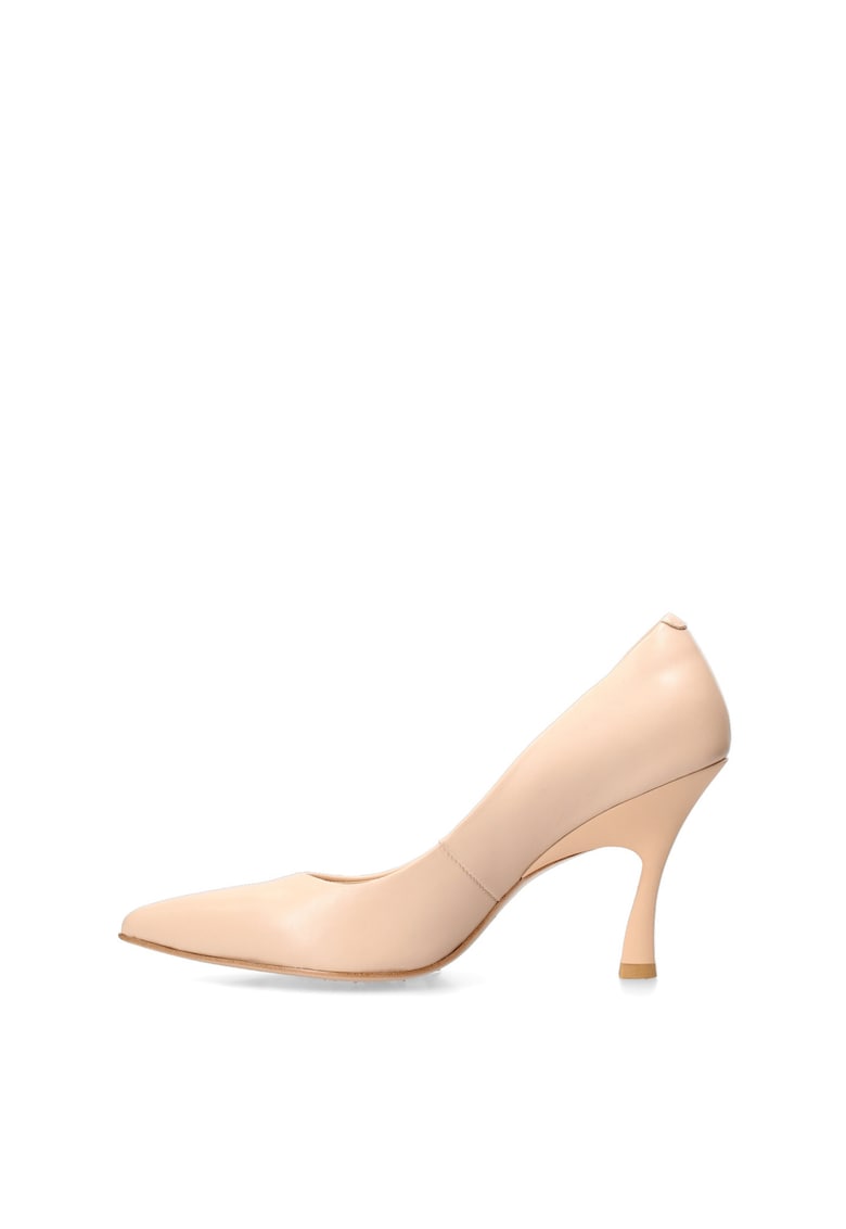 Pantofi de piele cu varf ascutit Lunaria Prime - Bej sampanie