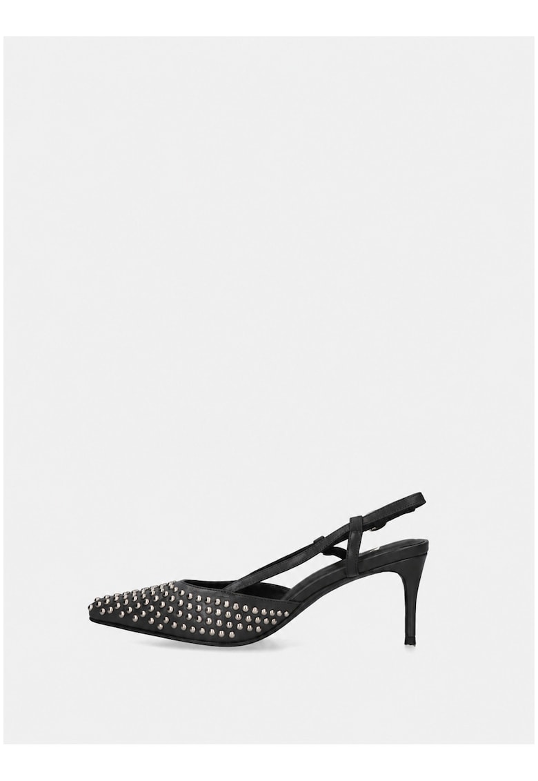 Pantofi de piele cu nituri Oriana Chic - Negru