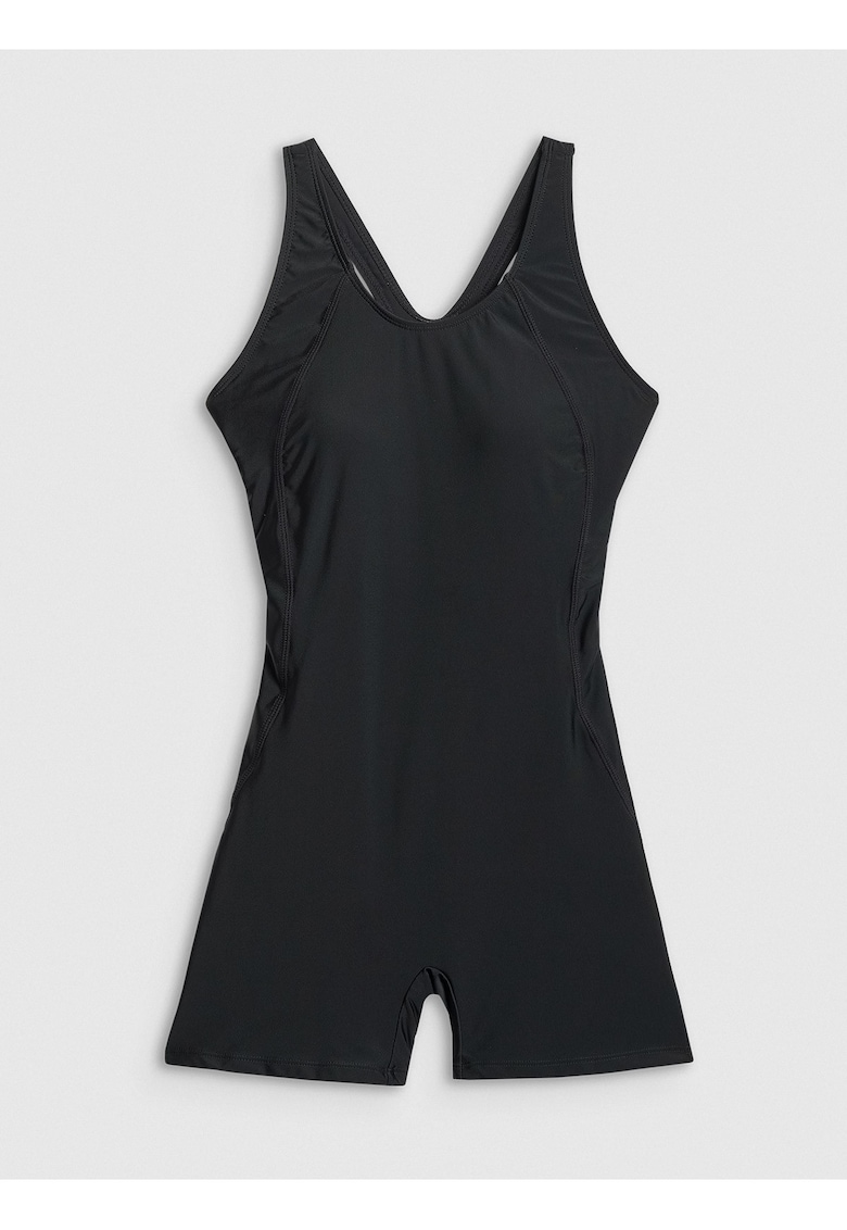 Costum de baie intreg - croiala slim - material cu uscare rapida - Negru
