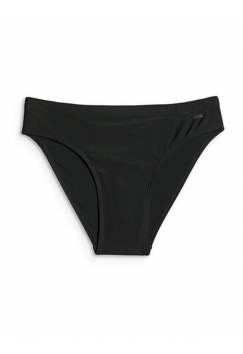 Costum de baie dama - slip de bikini - croiala slim - talie medie - negru - material cu uscare rapida