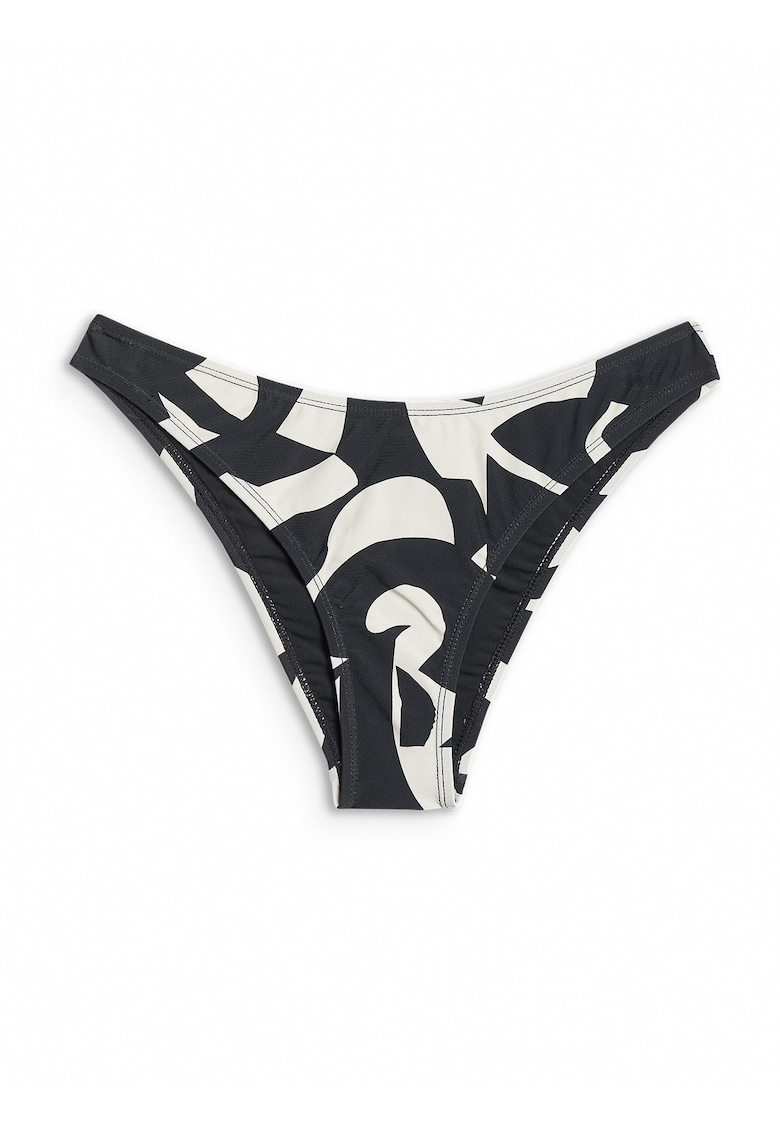 Costum de baie dama - slip brazilian - uscare rapida - protectie clor - alb-negru