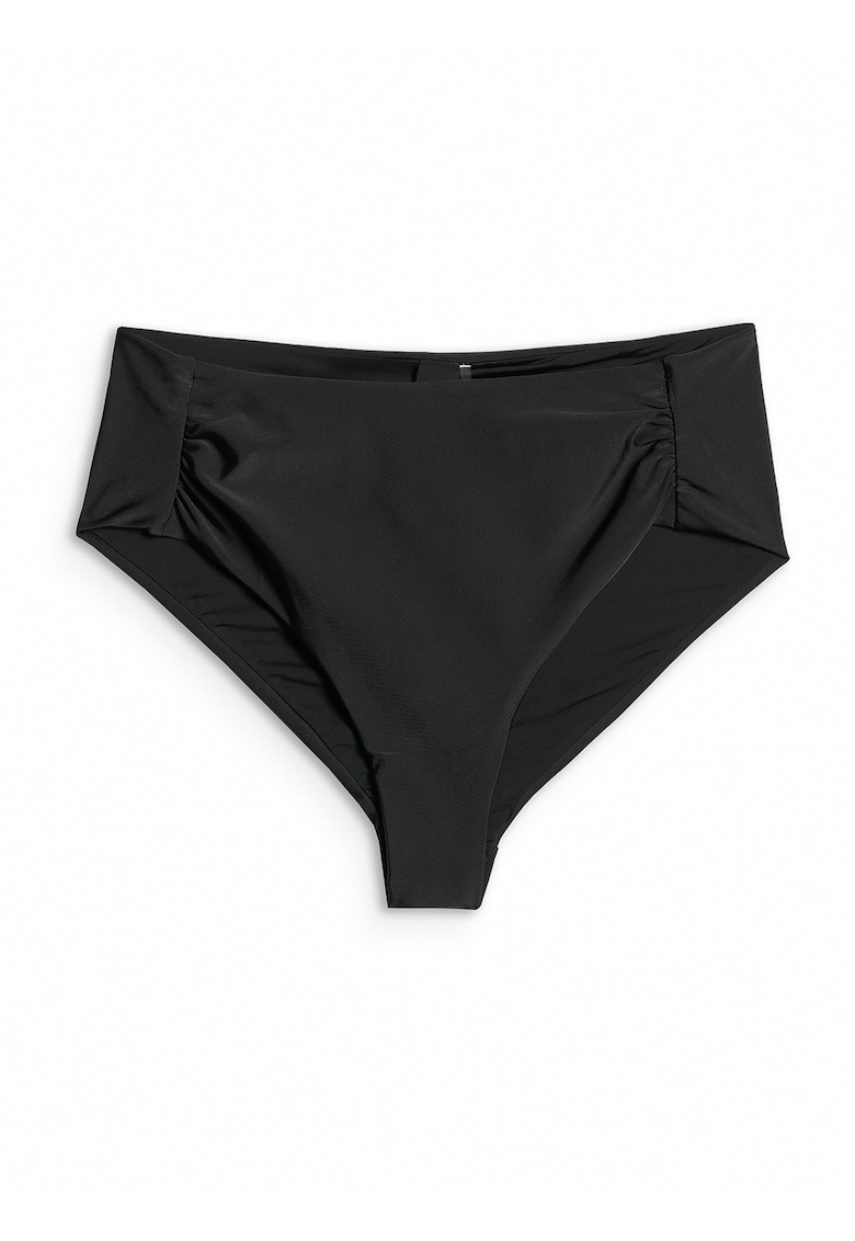 Costum de baie dama - slip de bikini - talie inalta - croiala slim - negru