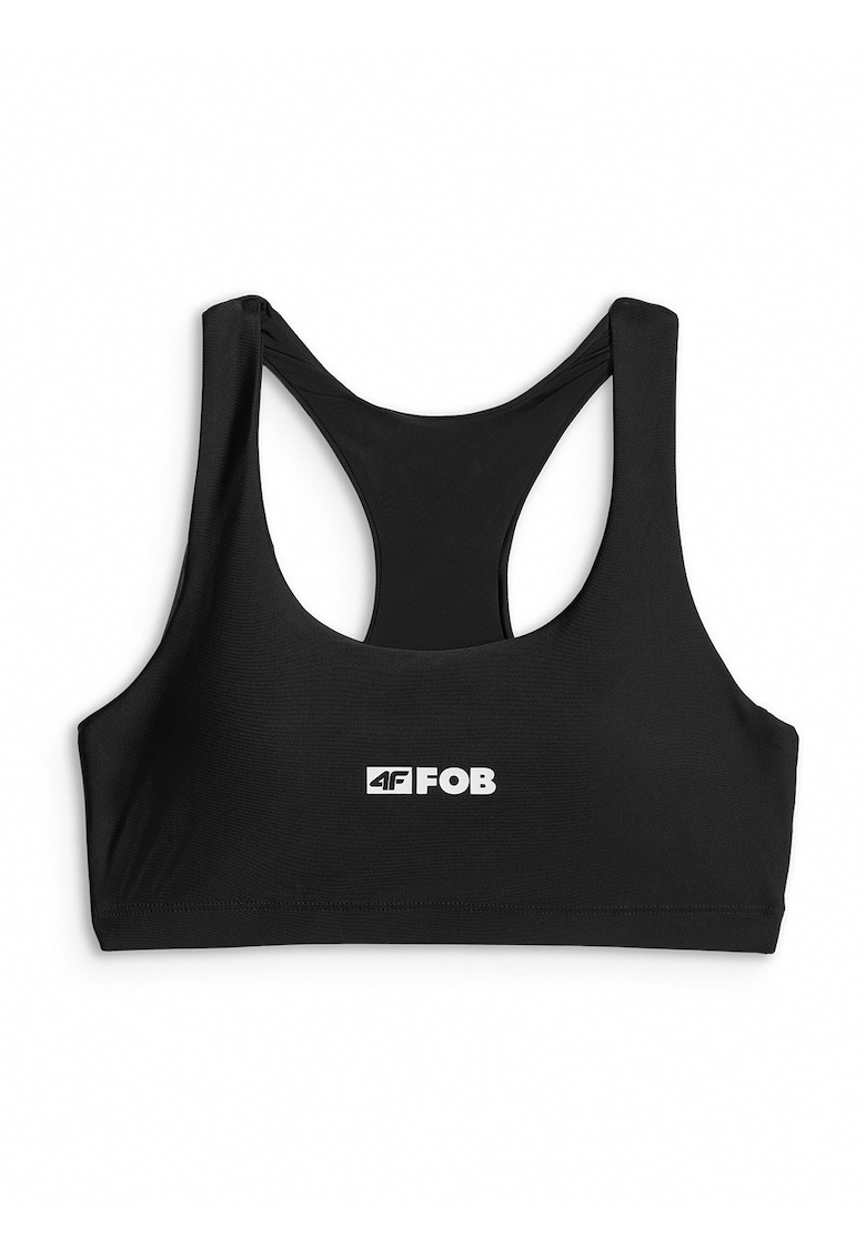 Top de baie sportiv - negru - rezistent la clor - uscare rapida