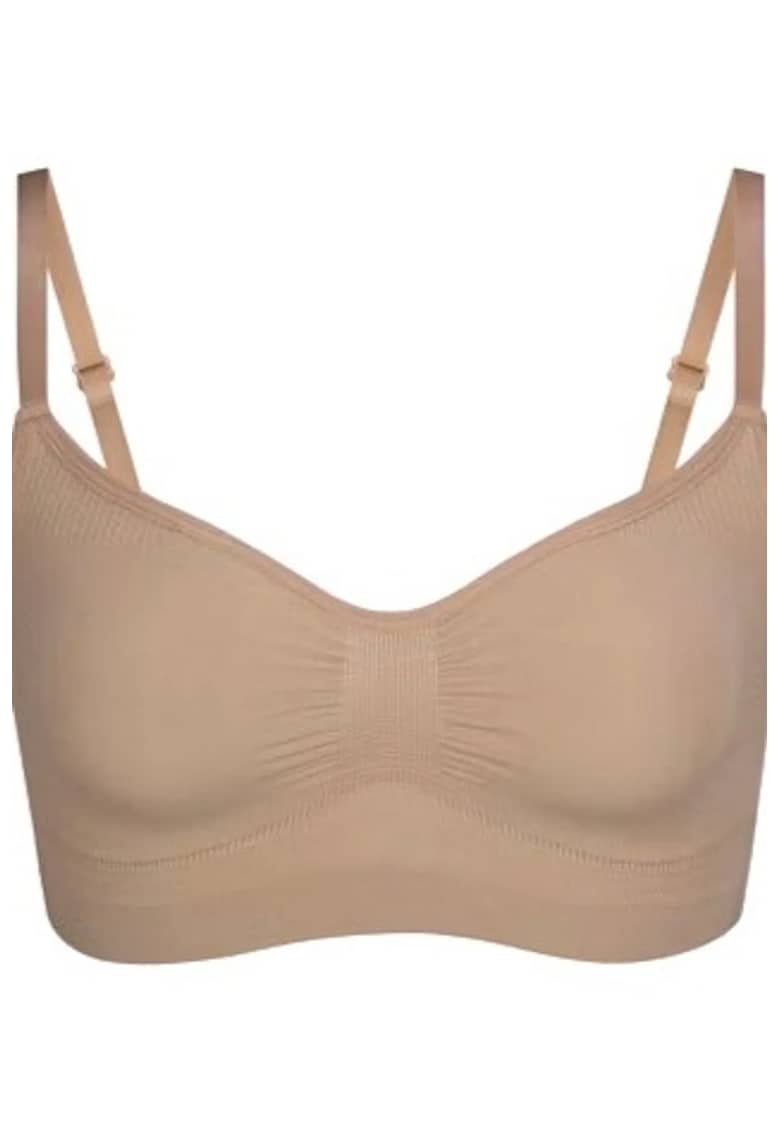 Bustiera modelatoare - premium fara cusaturi - bretele ajustabile - natural