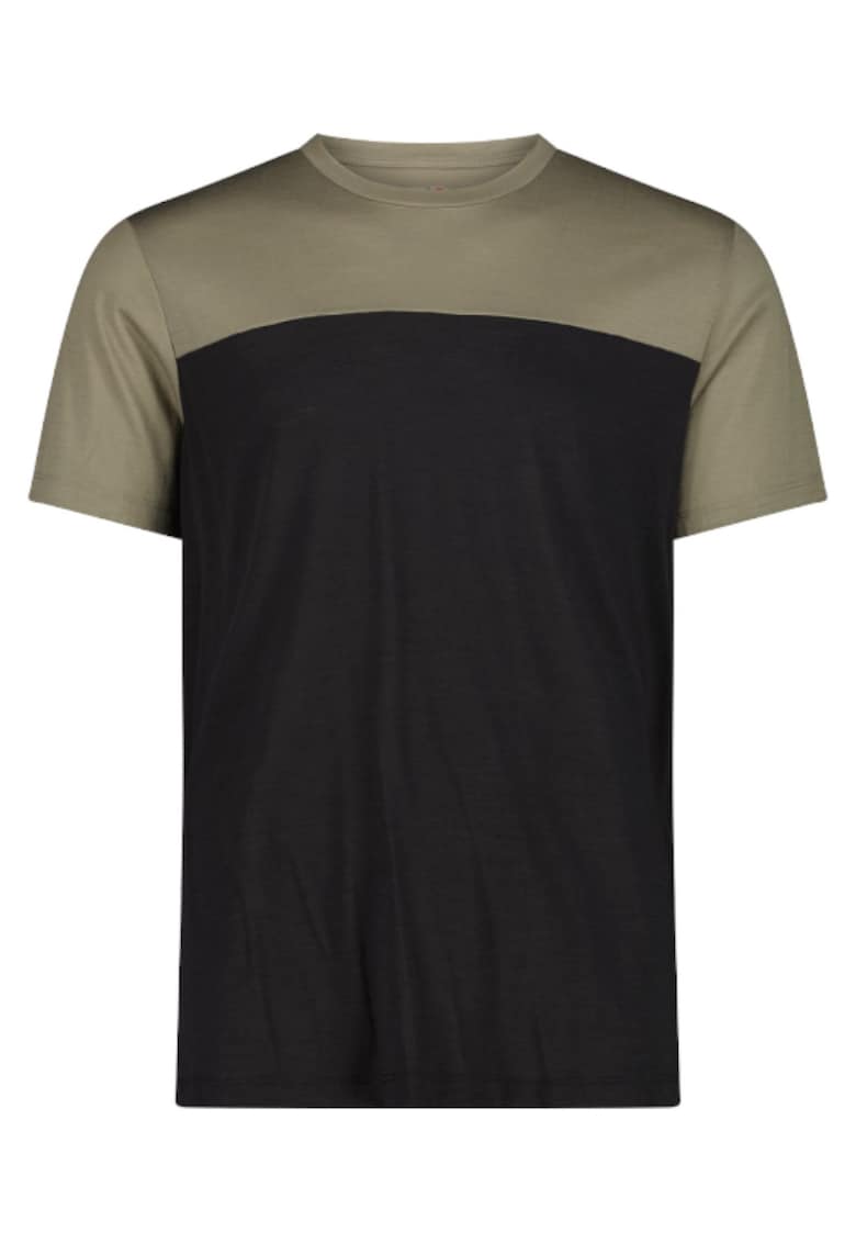 Tricou barbati Unlimitech Performance Merino - Negru/Bej