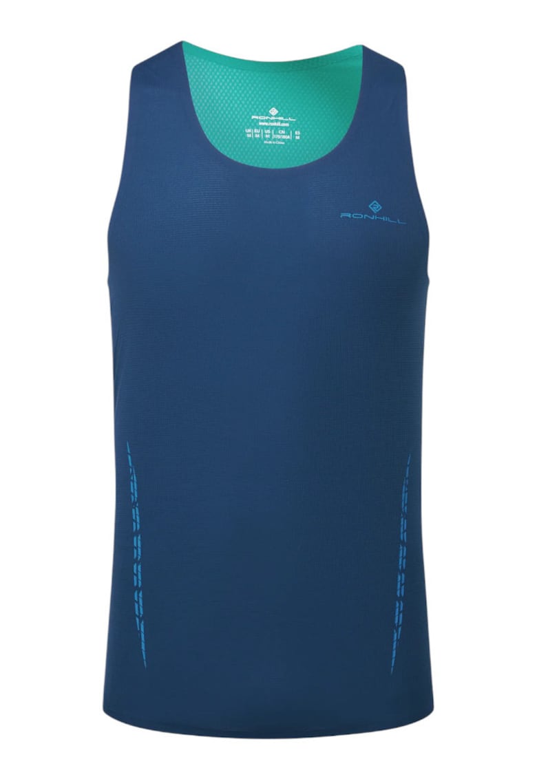 Maiou alergare barbati Tech Race Vest SS 2025 - Albastru