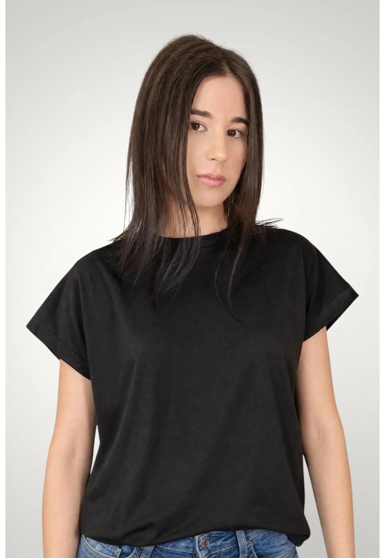 Tricou pentru dama casual din bumbac premium - Negru