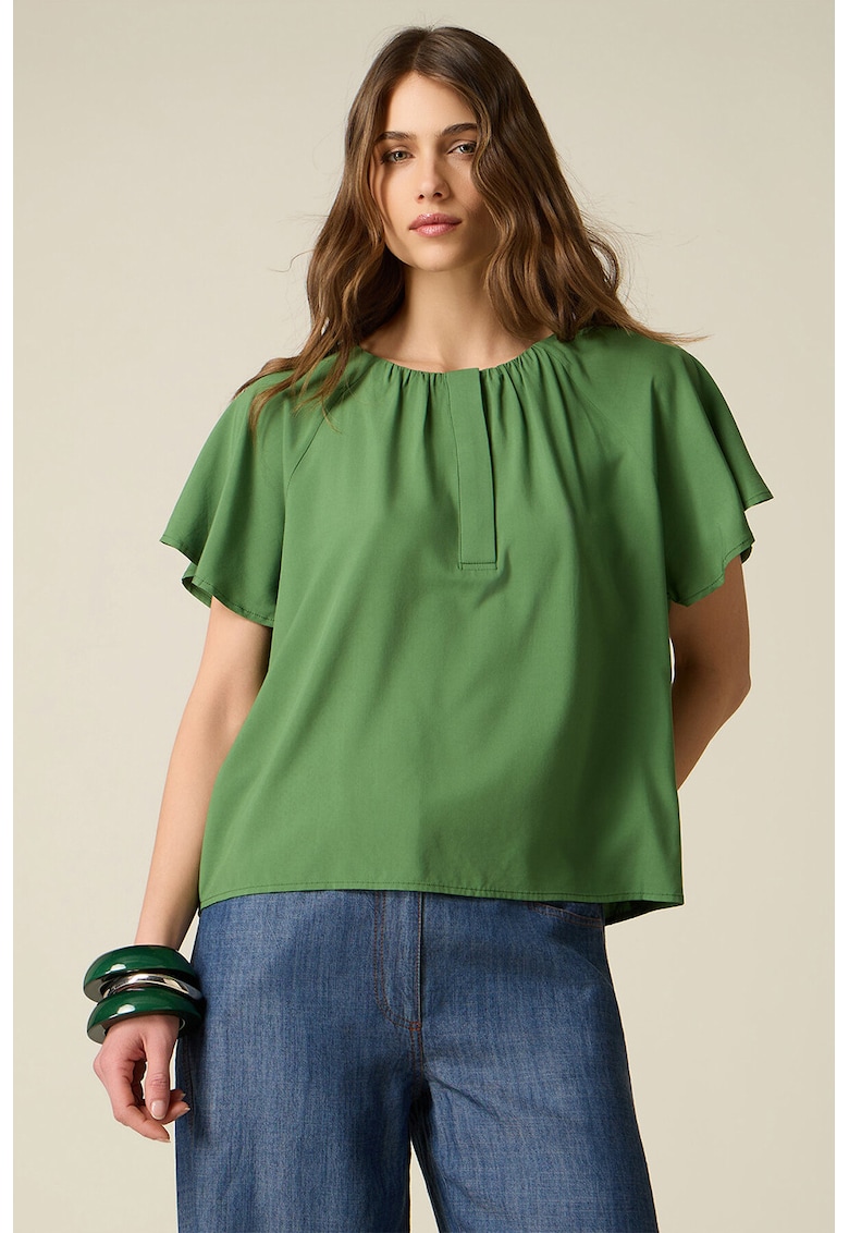 Bluza cu maneci raglan - Verde