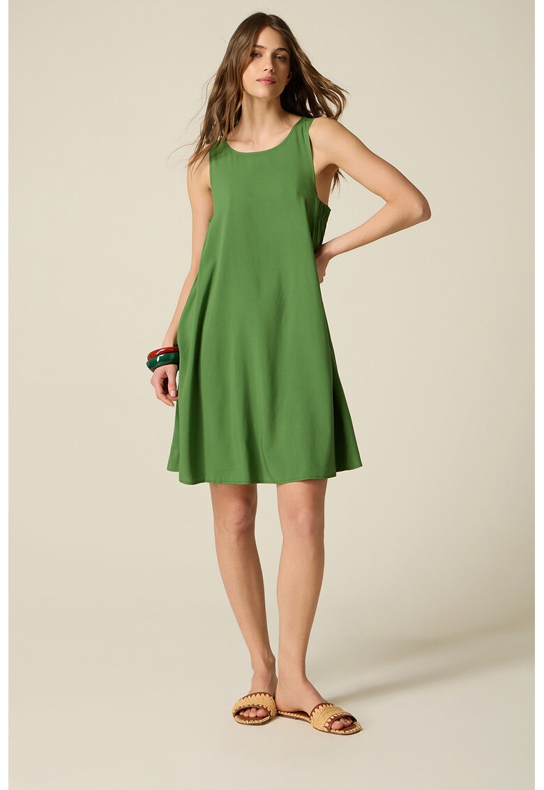 Rochie lejera fara maneci - Verde fistic