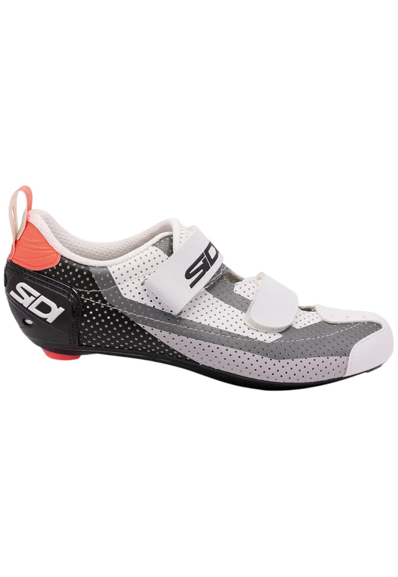 Pantofi ciclism T-5 Air - Negru/Rosu corai